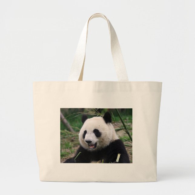 Panda Jumbo Stoffbeutel (Vorne)