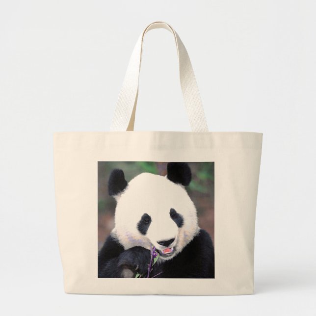 Panda Jumbo Stoffbeutel (Vorne)