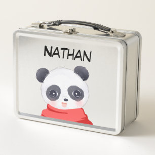 Panda-Jungen-Metall-Lunchbox Metall Brotdose