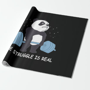 Panda Kampf ist ein echter Bärenfahrer-Schläger. Geschenkpapier