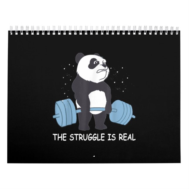 Panda Kampf ist ein echter Bärentaub-Schlupfwinkel Kalender (Titelbild)