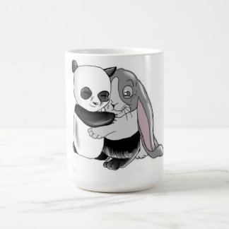 Panda-Kaninchen-Liebe Kaffeetasse
