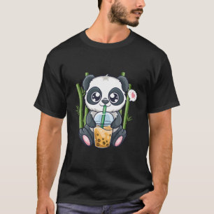 Panda Kawaii Anime Otaku Japanischer Bubble Boba T T-Shirt