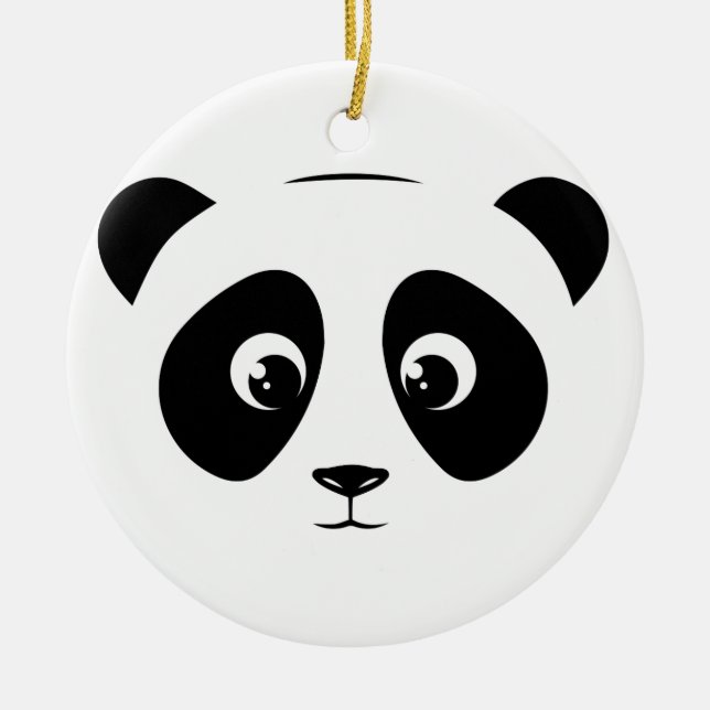PANDA KERAMIK ORNAMENT (Vorne)