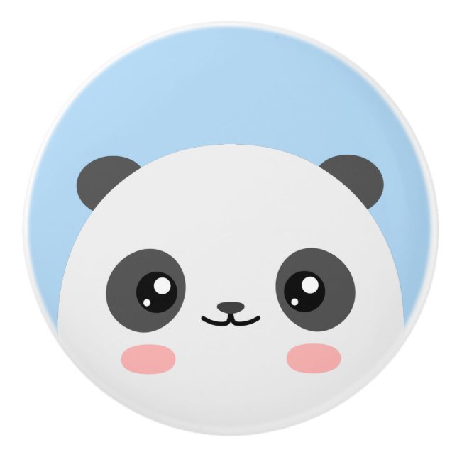 Panda Keramikknauf (Vorderseite)