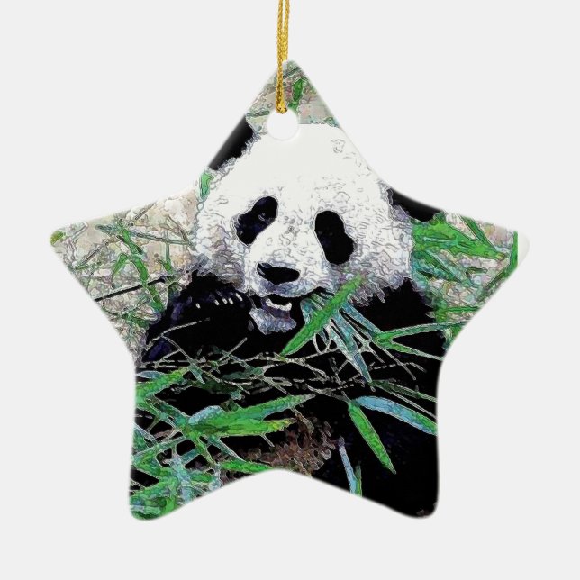 Panda Keramikornament (Vorne)