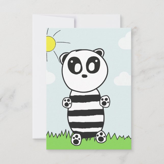 Panda Kid Karte (Vorderseite)