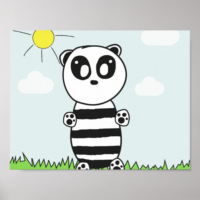 Panda Kid Poster (Vorne)