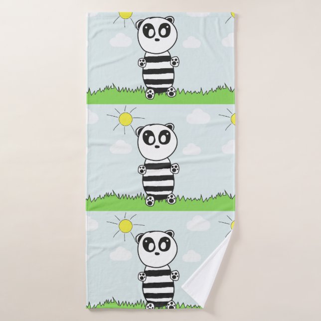 Panda Kids Badehandtuch (Badehandtuch)