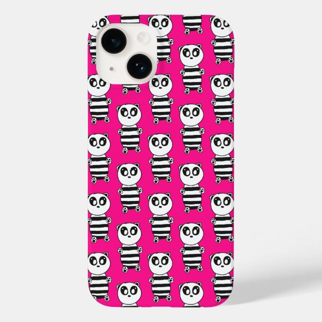 Panda Kids Case-Mate iPhone 14 Hülle (Rückseite)