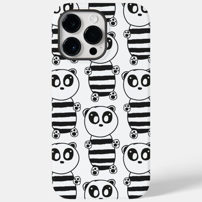 Panda Kids Case-Mate iPhone 14 Pro Max Hülle (Rückseite)