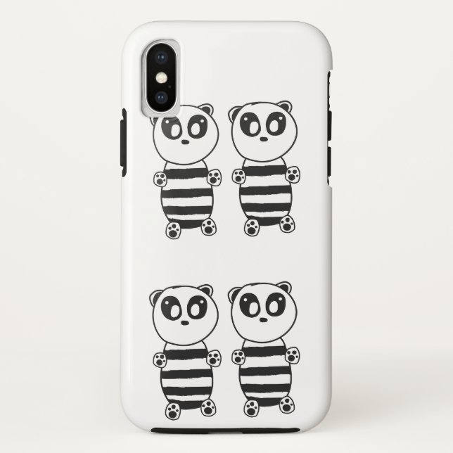 Panda Kids Case-Mate iPhone Hülle (Rückseite)