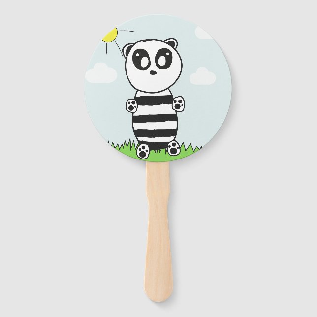 Panda Kids Fächer (Vorderseite)