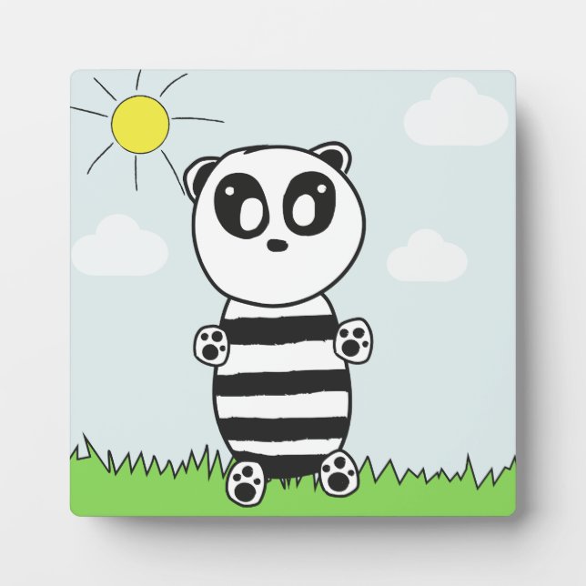 Panda Kids Fotoplatte (Vorderseite)