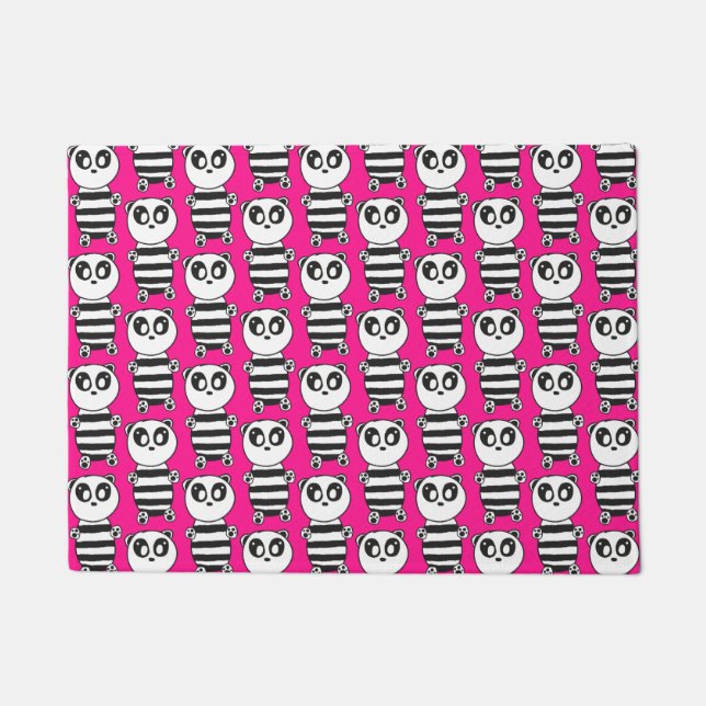 Panda Kids Fußmatte (Vorderseite)