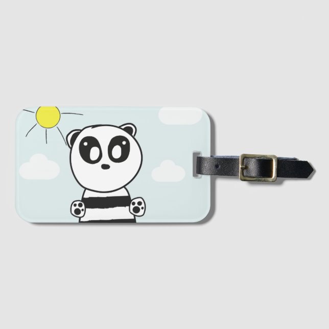 Panda Kids Gepäckanhänger (Vorderseite (Horizontal))