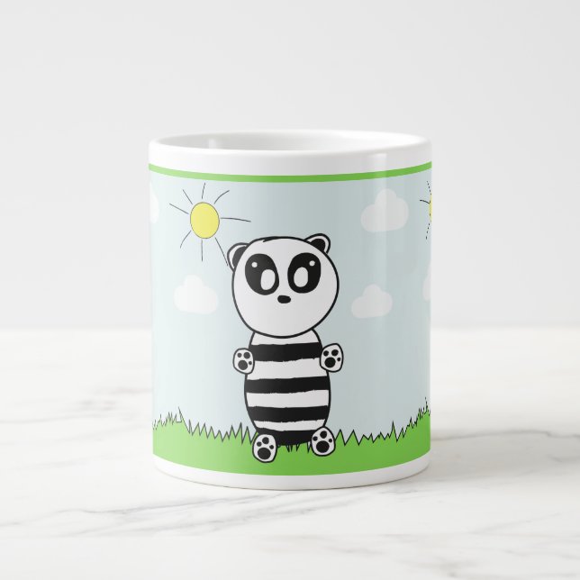Panda Kids Jumbo-Tasse (Vorderseite)