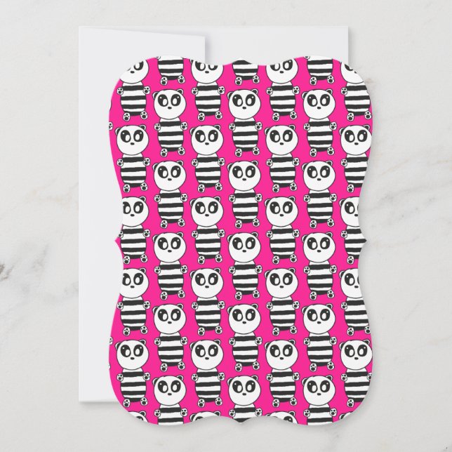Panda Kids Karte (Vorderseite)