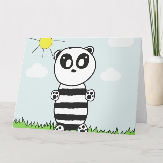 Panda Kids Karte (Vorderseite)