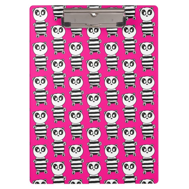 Panda Kids Klemmbrett (Vorderseite)