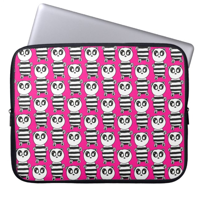 Panda Kids Laptopschutzhülle (Vorderseite)