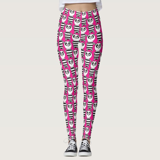 Panda Kids Leggings (Vorderseite)