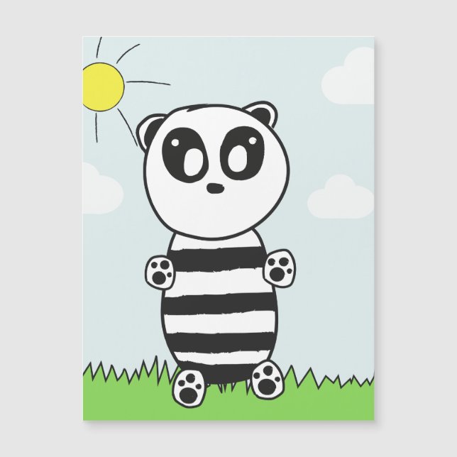 Panda Kids Magnetkarte (Vorderseite)
