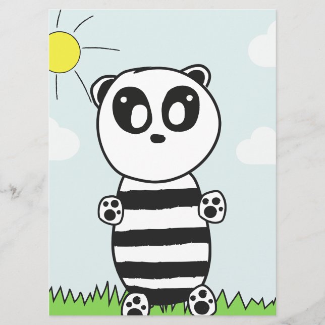 Panda Kids Menükarte (Vorderseite)