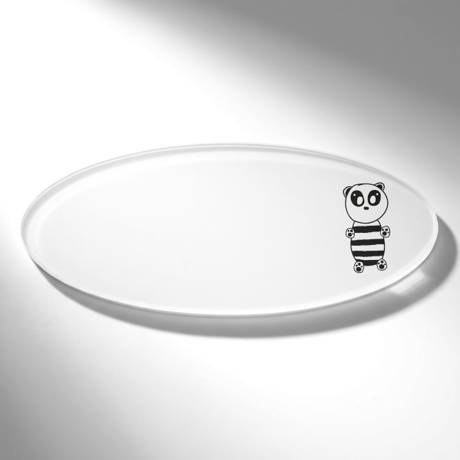 Panda Kids Namenschild (Vorderseite)