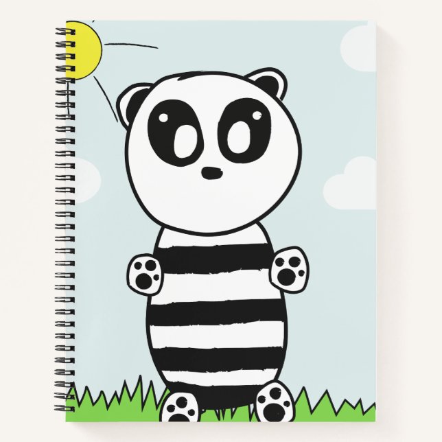 Panda Kids Notizbuch (Vorderseite)