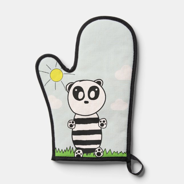 Panda Kids Ofenhandschuh (Vorderseite)