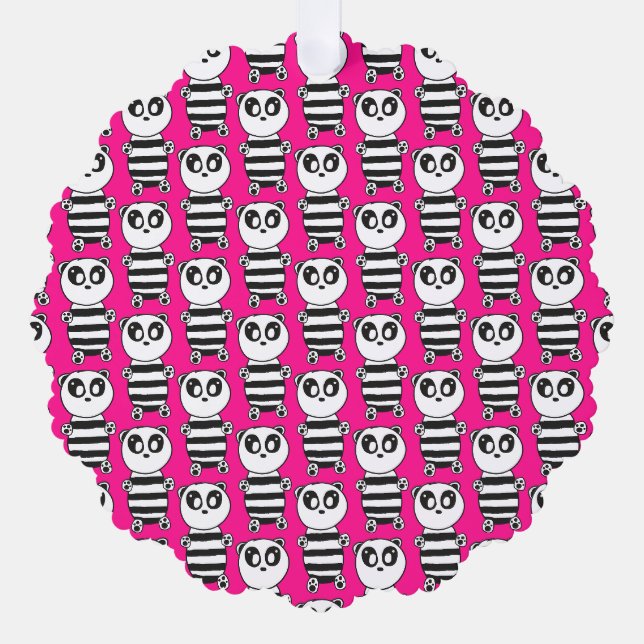 Panda Kids Ornament Karte (Vorderseite)