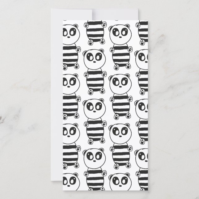 Panda Kids Save The Date (Vorderseite)