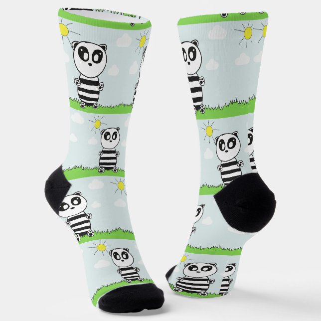 Panda Kids Socken (Gewinkelt)