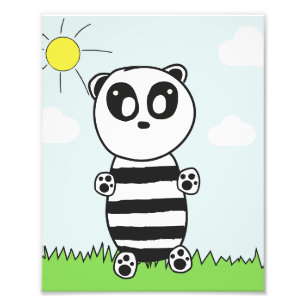 Panda Kinder Fotodruck