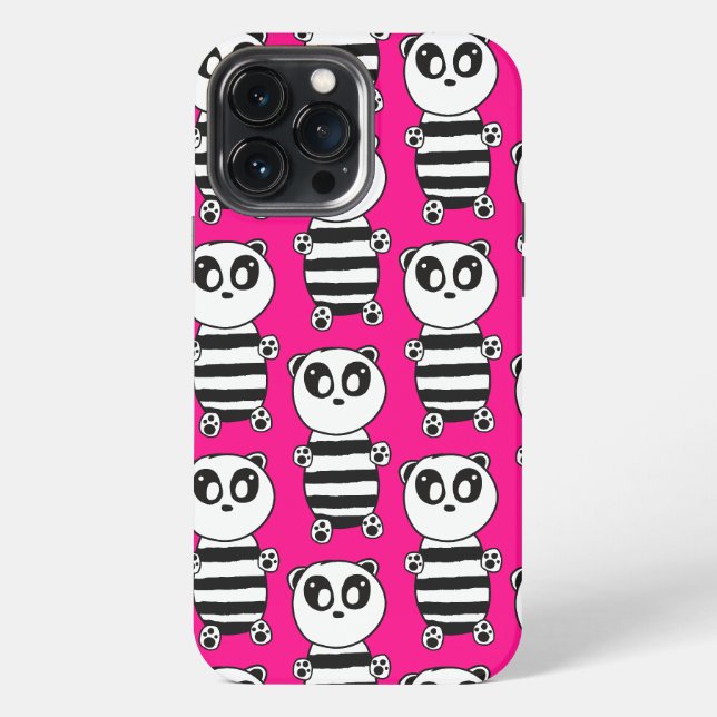 Panda Kinder   iPhone 13 Pro Max Hülle (Rückseite)