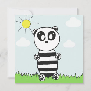 Panda Kinder Karte