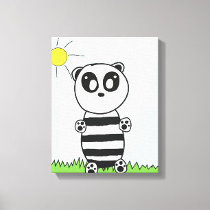 Panda Kinder Leinwanddruck
