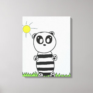 Panda Kinder Leinwanddruck