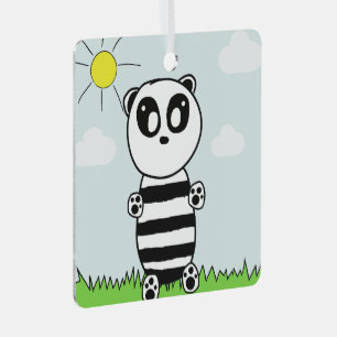 Panda Kinder Ornament Aus Metall
