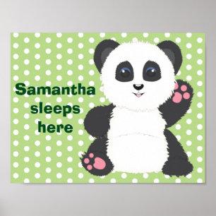 Panda-Kinderstube Poster