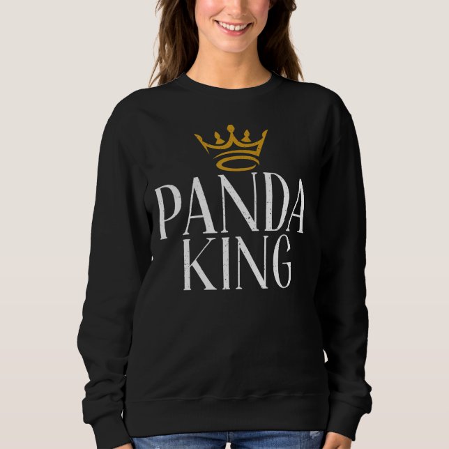 Panda King Panda Bear Sweatshirt (Vorderseite)