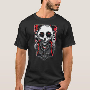 Panda-Klaue Starke Augen Krieger Jäger Große Katze T-Shirt
