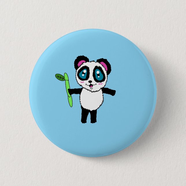 Panda-Knopf Button (Vorderseite)