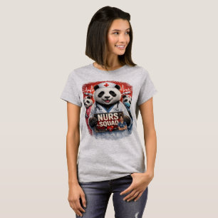 Panda-Krankenschwester-Team-Abschluss-Shirt – Süße T-Shirt