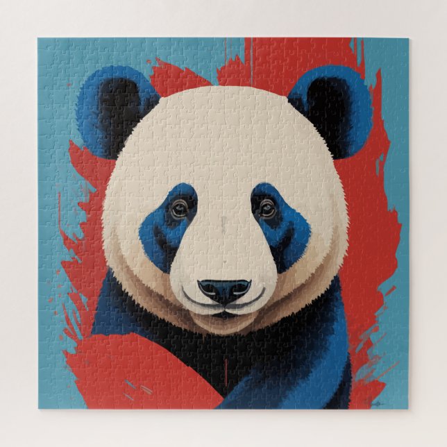 Panda-Kunstwerk (Vertikal)
