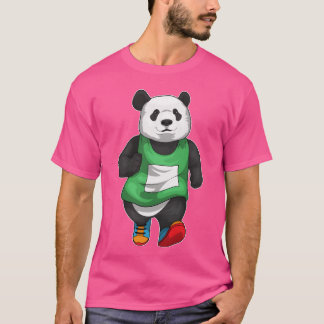 Panda-Läufer Running Sports Retro T-Shirt