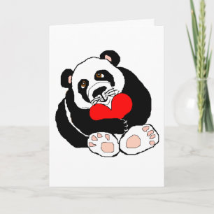 Panda-Liebe Feiertagskarte