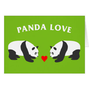 Panda Liebe (grün)