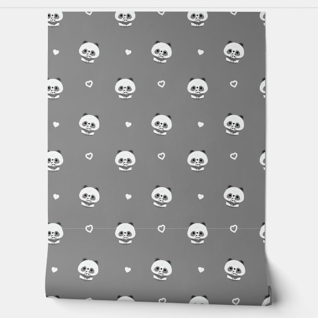 Panda-Liebe Tapete (Abrollen)
